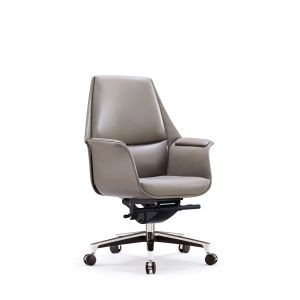China luxury modern PU leather medium back office manager chair on sale