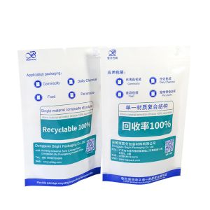 Custom Resusable And Sustainable Mono Material PE Bag Stand Up Pouch