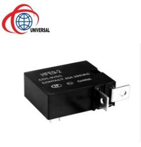 Quality 2 Pole Hongfa Electric Magnetic Relay Hfe9 Electromagnetic Action Principle for sale