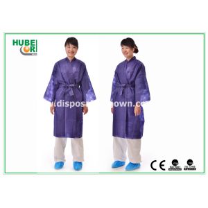 Breathable Soft Nonwoven Polypropylene Disposable Bathrobe for Spa Sauna