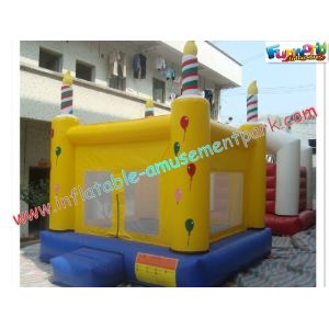 Waterproof Commercial Bouncy Castles 3x3M With Slide