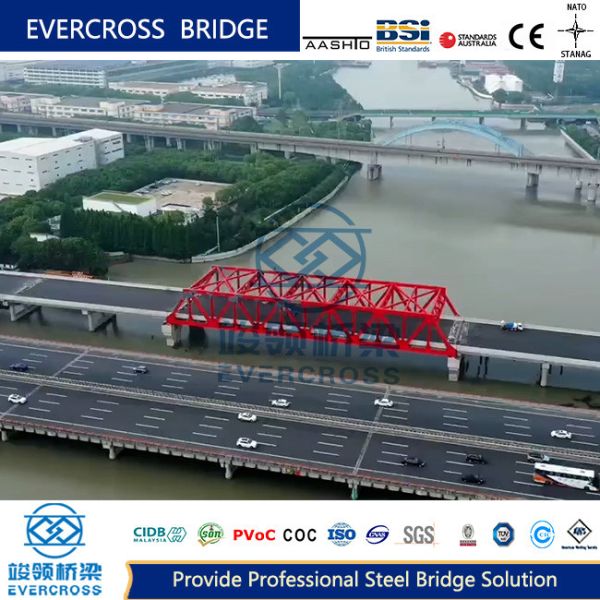 Buy Easy Construction Prefabricated Steel Bridge Medium Span Steel Bailey Bridge at wholesale prices