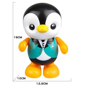 Custom Baby Toys Lovely Smart Swing Dancing Penguin Education LED Light Toy