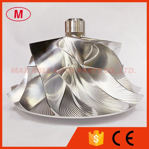 S400 76.00/107.00mm 7+7 blades turbo milling/Aluminum 2618/billet compressor wheel