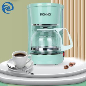Green Small American Home Coffee Machine 25oz 600W 750ml