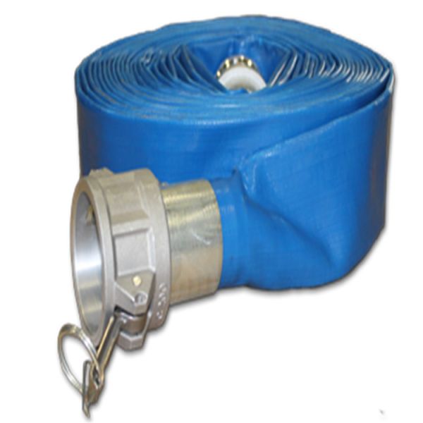 Customized 3/4"-12" water discharge pvc layflat hose tubing pipe flexible lay