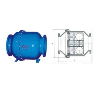 Ductile Iron GGG50 Sliding Multi Ball Check Valve Big Size DN400 DN500