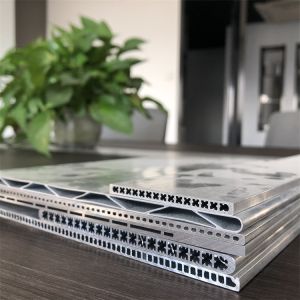 Flat Condenser Mill Finish Aluminum Extruded Tube Multi Port