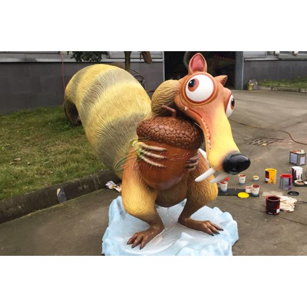 Life Size Simulation Animatronic Animals Squirrel Lovely With Sounds