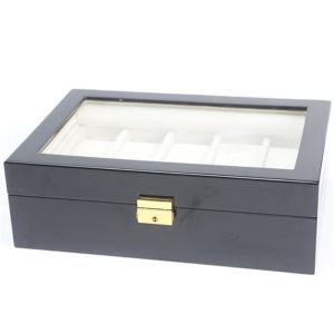 Wood + Painting Watch Storage Box Custom Logo Screen Printing For Gift Packaging