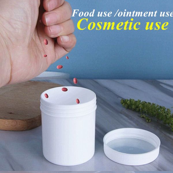 Hot Sale 150g 250g 500g 1000g Empty Black White Blue Single Wall PP Plastic Cosmetic Skin Care Jar for Cream
