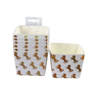 PE coating Foil Horse Pattern Paper Baking Pans
