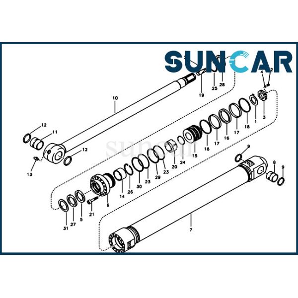 14589135 Dipper Arm Sealing Kit VOE14589135 Repair Kit Hydraulic Cylinder Fits SUNCARVO.L.VO EC240B EC250D