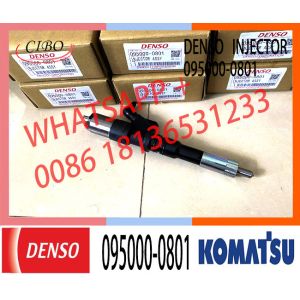 China Fuel Injector Assembly 6156-11-3100 095000-0801 For KOMATSU 6D125E450-7.8 on sale