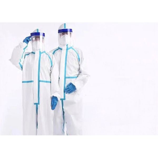 Buy Zipper Front Fda Pp Woven Coverall With Hood at wholesale prices