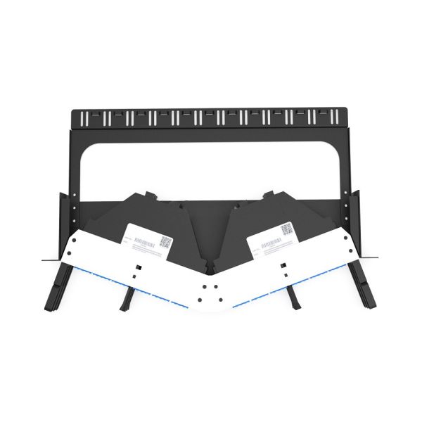 Rongbang RBTX-PP02 1U High Density Angled Frame Modular Panel 6 MPO/MTP to 144 LC Ports for Data Center Network