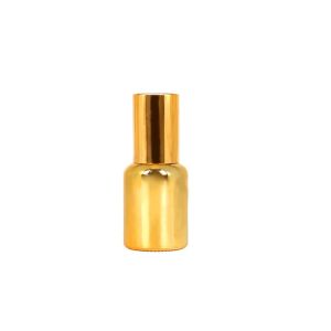 Empty Electroplating Gold Glass Beautiful Perfume Bottles With Sprayer Pump
