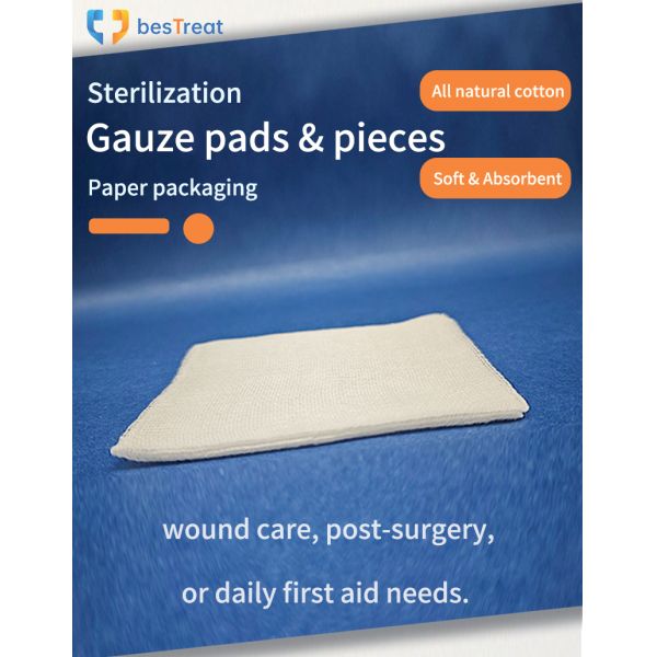 Gauze Pads & Pieces Sterilizatiom Paper Packaging 40s 19X14 CF4408