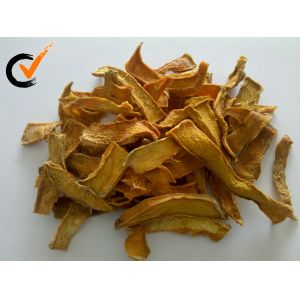 HACCP Standard Dried Pumpkin Slices / Dehydrated Pumpkin Flakes Golden Yellow