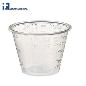 Medical Disposable Plastic Measuring Medicine Cups with Clearly Scale