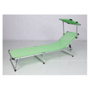 Customized Beach Foldable Sun Lounger With Aluminum Tube Material