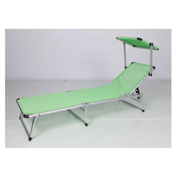 Customized Beach Foldable Sun Lounger With Aluminum Tube Material