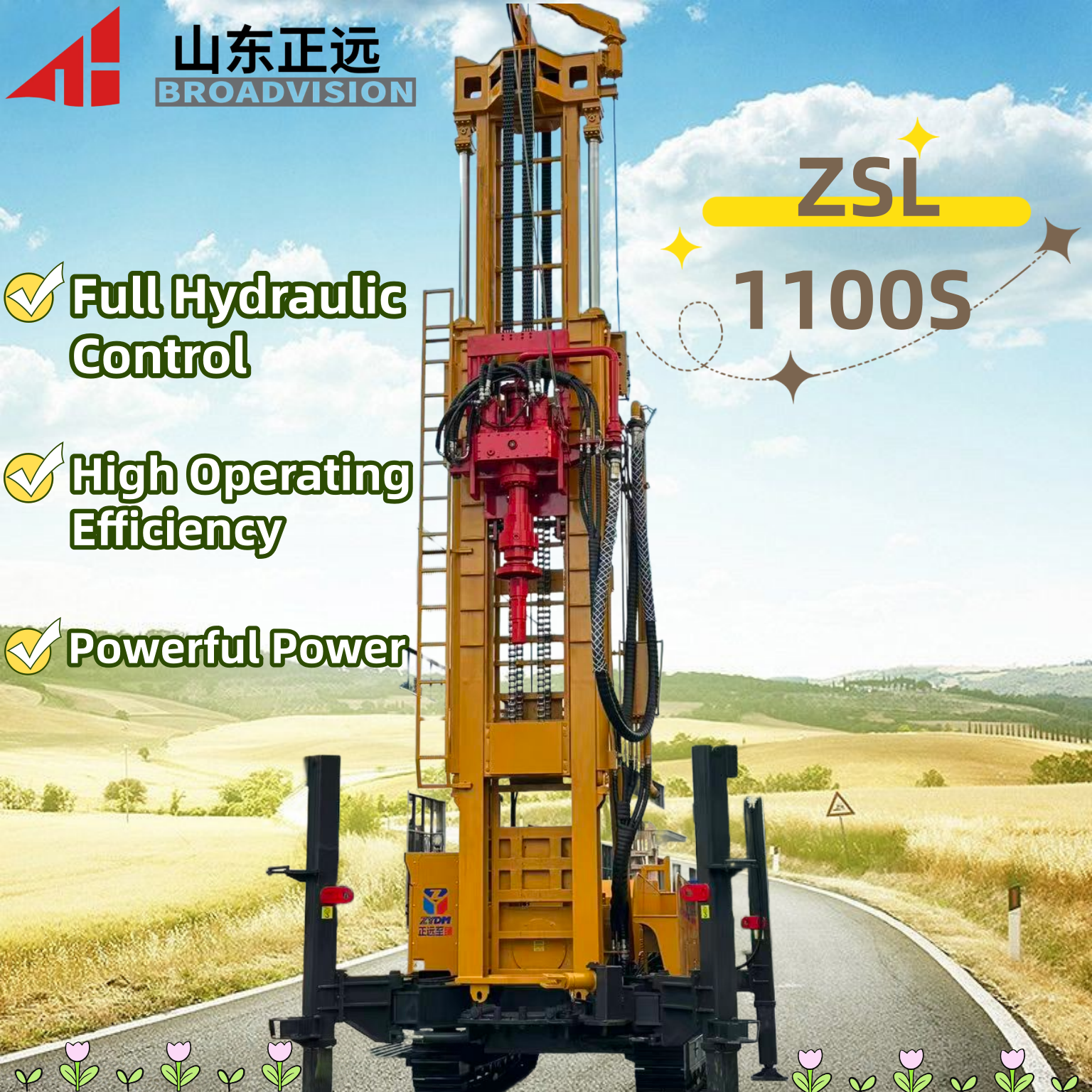 Mobile and Flexible, Comfortable-to-Operate Crawler Zhizhen ZSL1100S Water Well