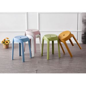 Stackable 4pcs/Ctn Modern White Plastic Dining Chairs