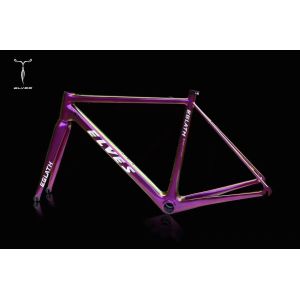 Quality NEW FULL Fiber CARBON 700C ROAD bike AERO FRAME fork 700C*47CM S-T for sale