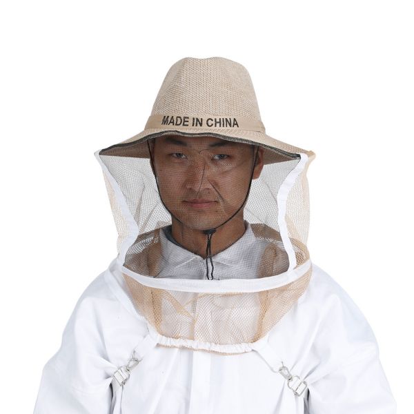 Buy Fiber Veil Combo Elastic Band Beekeeper Cowboy Hat at wholesale prices