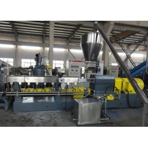 PET Flakes Plastic Recycling Granulator Machine With Twin Screw Extruder