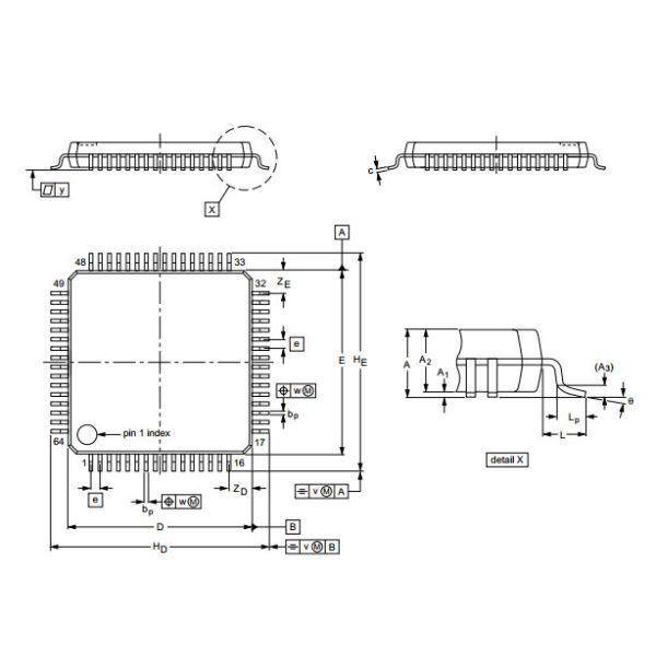 Buy Single-chip 16-bit/32-bit microcontrollers; up to 512 kB flash with ISP/IAP,LPC2148FBD64  QFP Integrated Circuit Chip at wholesale prices