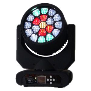 DMX 19pcs*12W 4in1 RGBW Bee Eye LED Moving Head Light With Zoom