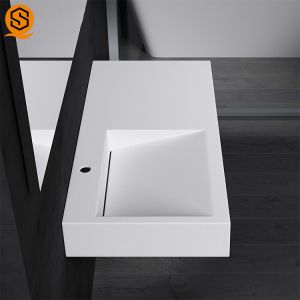 OEM ODM Solid Surface Wash Basin Wall Hung Lavabo Wash Basin