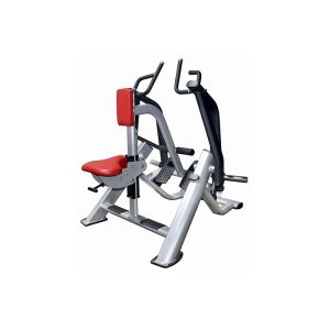 Commercial Life Fitness Seated Rowing Machine With Black Tube