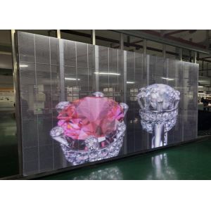 75% Transparency P3.91 Glass LED Curtain Wifi Poster SMD3528