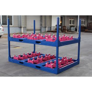 ISO Warehouse Heavy Duty 2400 Lb Stackable Steel Pallets