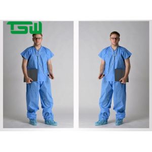 Short Sleeve Nonwoven Disposable Scrub Suit For Doctors