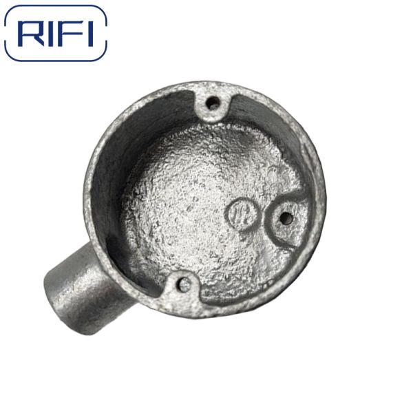 BS4568 Conduit Pipe Fitting 20mm,25mm Malleable Iron Terminal Box 1 Way