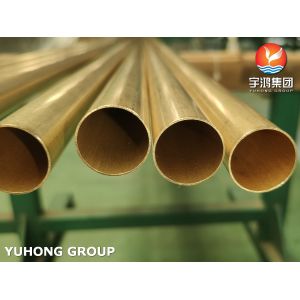 JIS H3300 C6872T / ASTM B111 C68700 Aluminum Brass Tube Heat Exchanger Tube