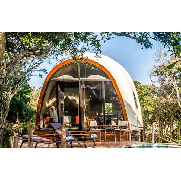 Travel Holiday Camping Tent With Bathroom And Toilet Resort Villa Hotel