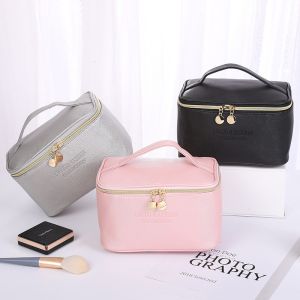 ODM PU Leather Cosmetic Travel Bag with Multispandex Lining