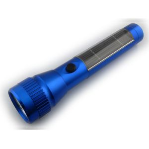 Quality Energy saving rechargeable 10LEDs aluninum alloy Solar powered led flashlight for sale