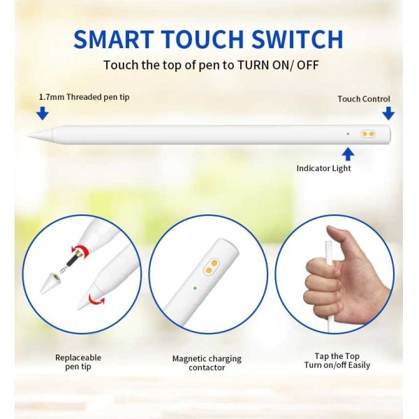 Advanced Tilt Sensitivity ±60° Stylus Digital Pen For Apple Professionals