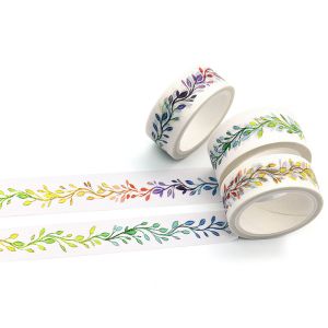 No Residue Printed Japanese Washi Paper Tape For Stationery