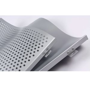 Curved Aluminum Metal Ceiling 19mm Height PVDF coating