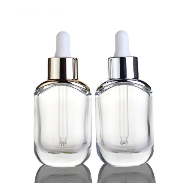Other Cosmetic CUSTOM Empty Oval Unique Essential Oils Glass Dropper Bottle for Hair Oil 15ml 30ml 50ml 1oz 2oz