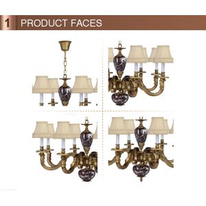 Antique brass crystal chandelier Lighting Fixtures (WH-PC-03)