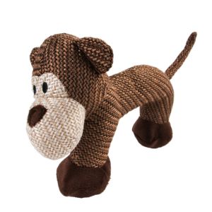 Rubber Plush Puppies Dog Toys Safe For Aggressive Chewers