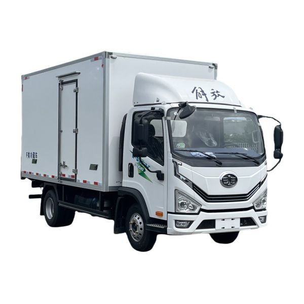 Buy 4x2 10T Medium Refrigerator Truck Faw to Russia Transport Vegetable Freezer Small Refrigerator Van Truck Engine Capacity 4L at wholesale prices